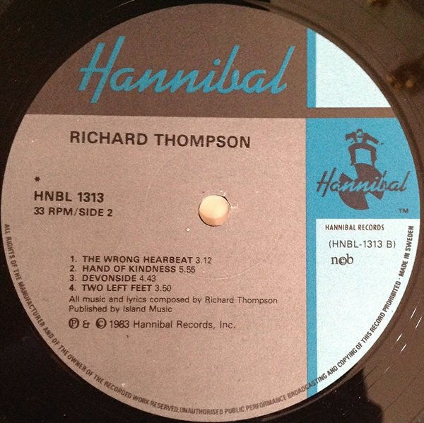 Richard Thompson ~ Hand Of Kindness (Vinyl) - Djungel & Jazz