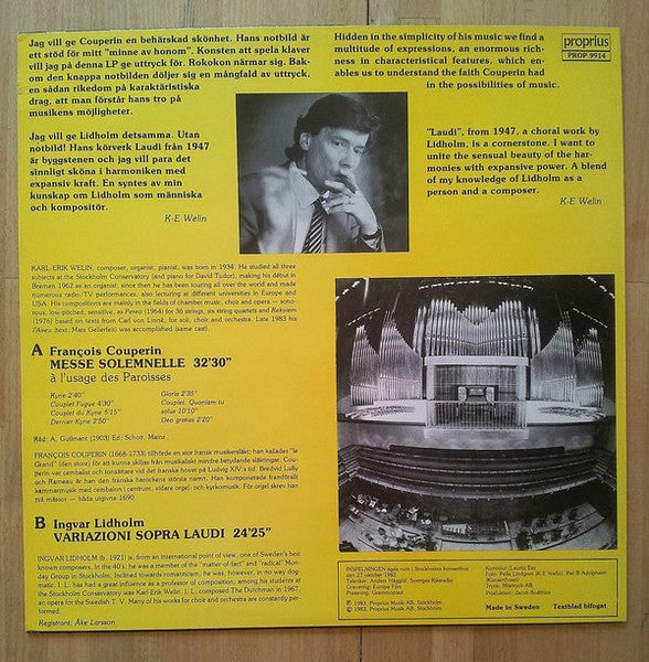 François Couperin, Ingvar Lidholm, Karl-Erik Welin ~ Ett Grandiost Äventyr (Vinyl) - Djungel & Jazz