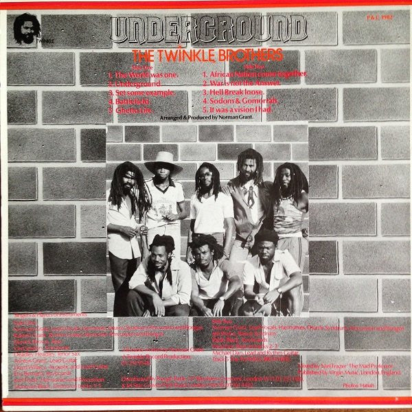 Twinkle Brothers ~ Underground (Vinyl) - Djungel & Jazz