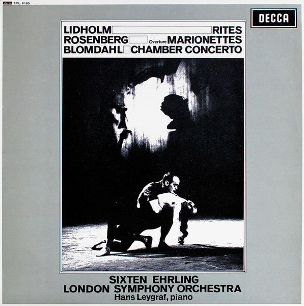 Ingvar Lidholm / Hilding Rosenberg / Karl-Birger Blomdahl, Sixten Ehrling, London Symphony Orchestra, Hans Leygraf ~ Rites / Marionettes / Chamber Concerto (Vinyl) - Djungel & Jazz