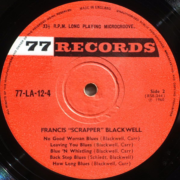 Scrapper Blackwell ~ Blues Before Sunrise (Vinyl) - Djungel & Jazz