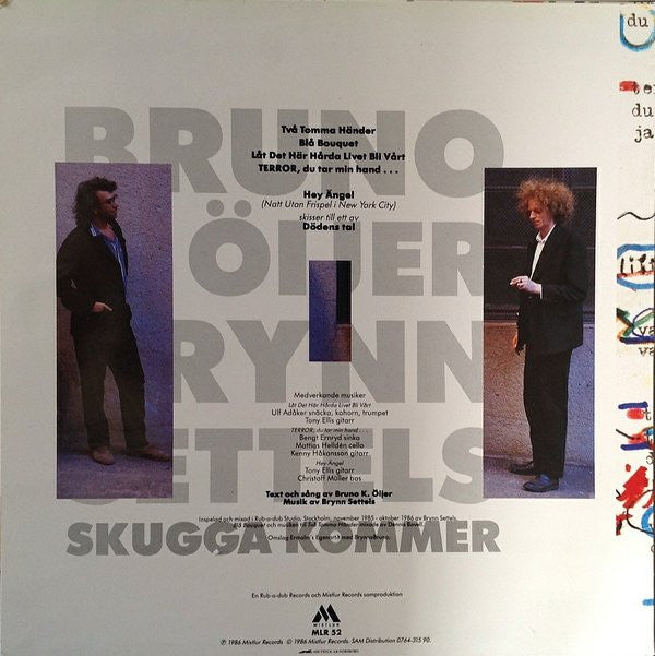 Bruno K. Öijer, Brynn Settels : Skugga Kommer (LP, Album)