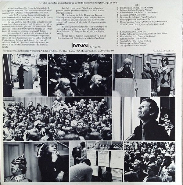 Various ~ Om IB På Gamla Riksdagshuset (Vinyl) - Djungel & Jazz