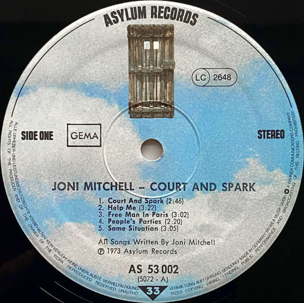 Joni Mitchell : Court And Spark (LP, Album, RE, Gat)