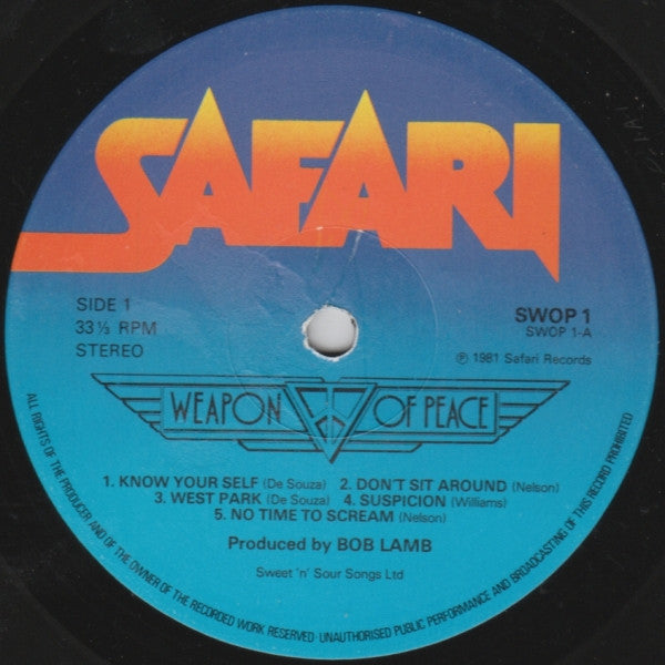 Weapon Of Peace ~ Weapon Of Peace (Vinyl) - Djungel & Jazz