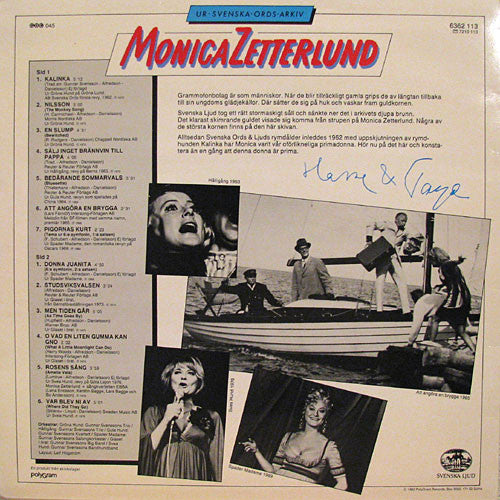 Monica Zetterlund : Ur Svenska Ords Arkiv (LP, Comp)