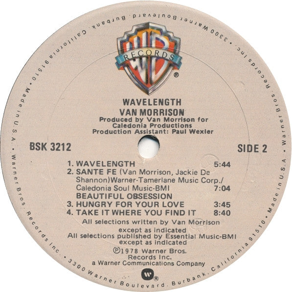 Van Morrison ~ Wavelength (Vinyl) - Djungel & Jazz