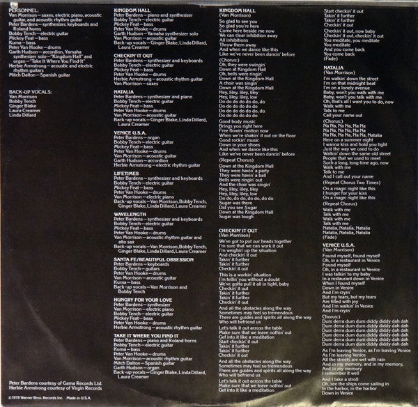 Van Morrison ~ Wavelength (Vinyl) - Djungel & Jazz