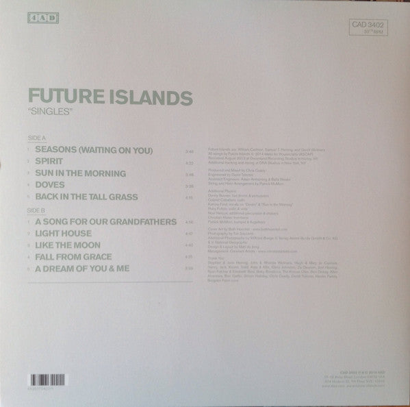 Future Islands ~ Singles (Vinyl) - Djungel & Jazz
