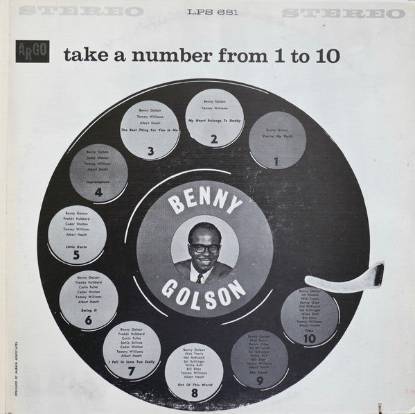 Benny Golson ~ Take A Number From 1 To 10 (Vinyl) - Djungel & Jazz
