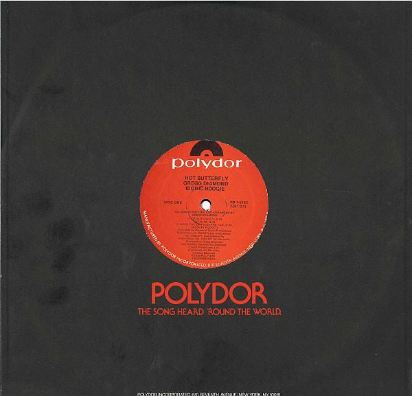 Gregg Diamond, Bionic Boogie ~ Hot Butterfly (Vinyl) - Djungel & Jazz