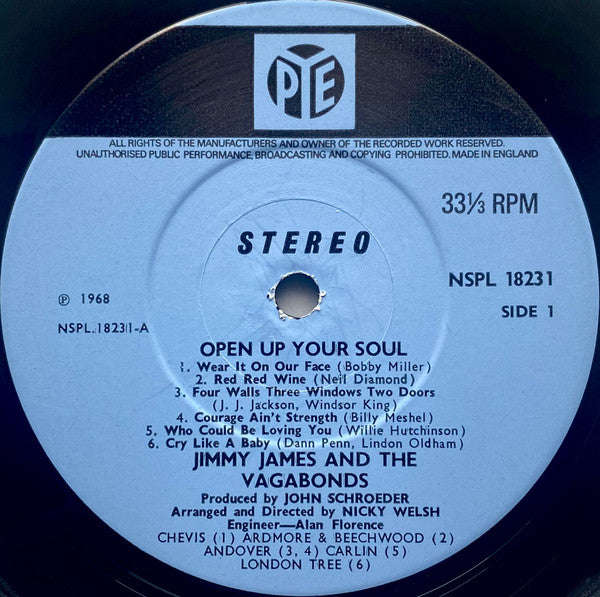 Jimmy James & The Vagabonds ~ Open Up Your Soul (Vinyl) - Djungel & Jazz