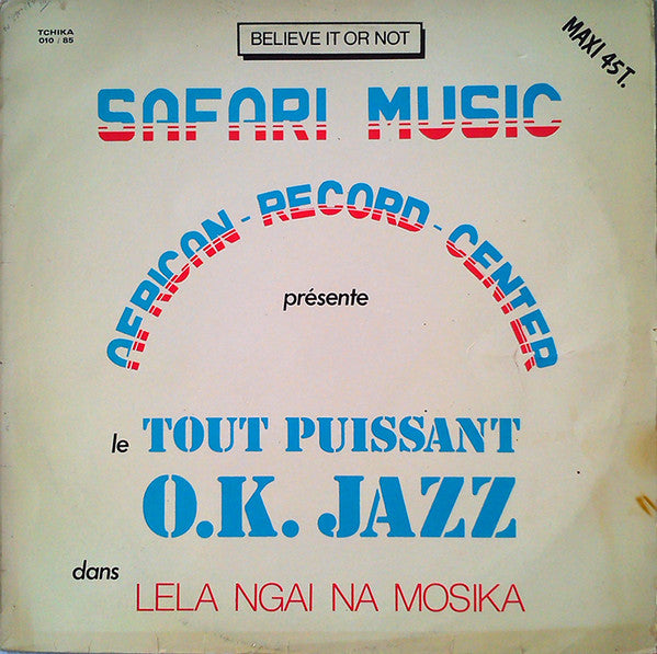 Momene Mo Mikengo et le Orchestre T.P.O.K. Jazz ~ Lela Ngai Na Mosika (Vinyl) - Djungel & Jazz