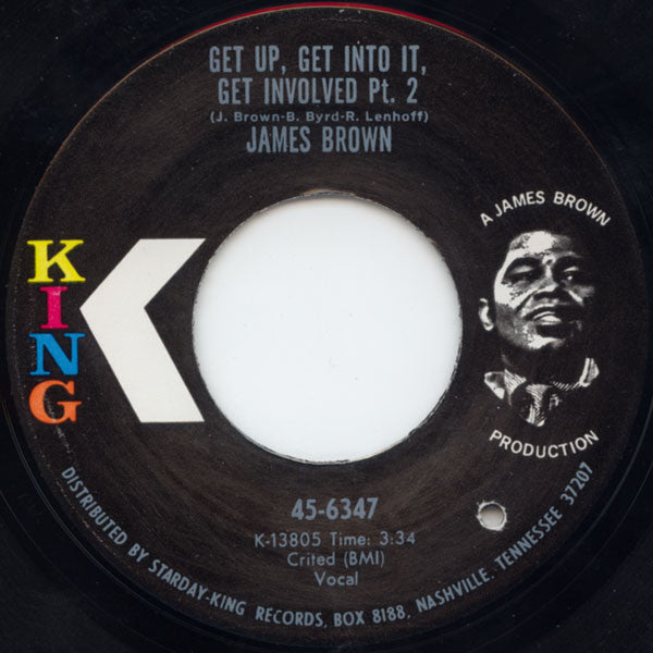 James Brown ~ Get Up, Get Into It, Get Involved (Vinyl) - Djungel & Jazz