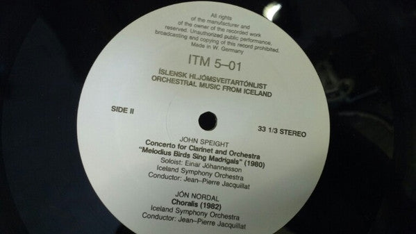 Iceland Symphony Orchestra ~ Íslensk Hljómsveitartónlist / Orchestral Music From Iceland (Vinyl) - Djungel & Jazz