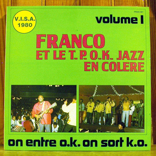 Franco Et Orchestre T.P.O.K. Jazz ~ On Entre O.K. On Sort K.O. (Volume 1) (Vinyl) - Djungel & Jazz