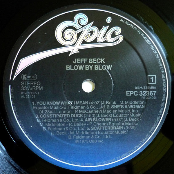 Jeff Beck ~ Blow By Blow (Vinyl) - Djungel & Jazz
