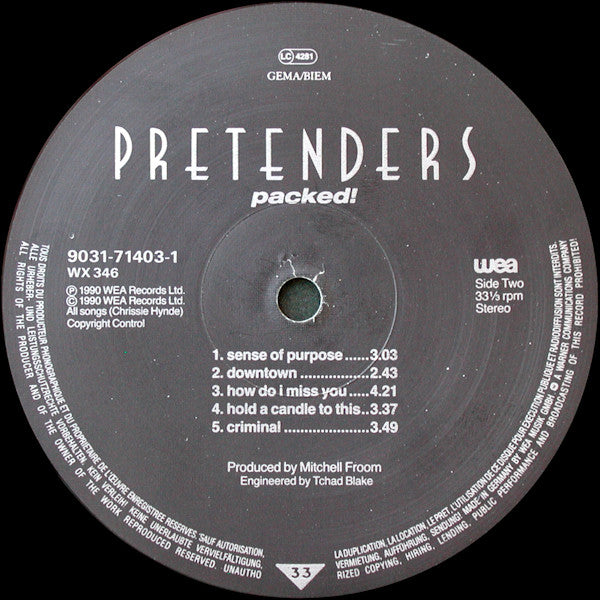 Pretenders ~ Packed! (Vinyl) - Djungel & Jazz