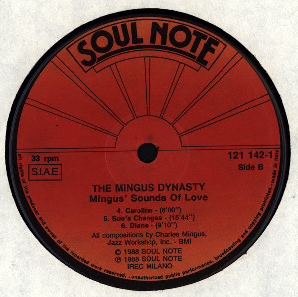Mingus Dynasty ~ Mingus' Sounds Of Love (Vinyl) - Djungel & Jazz