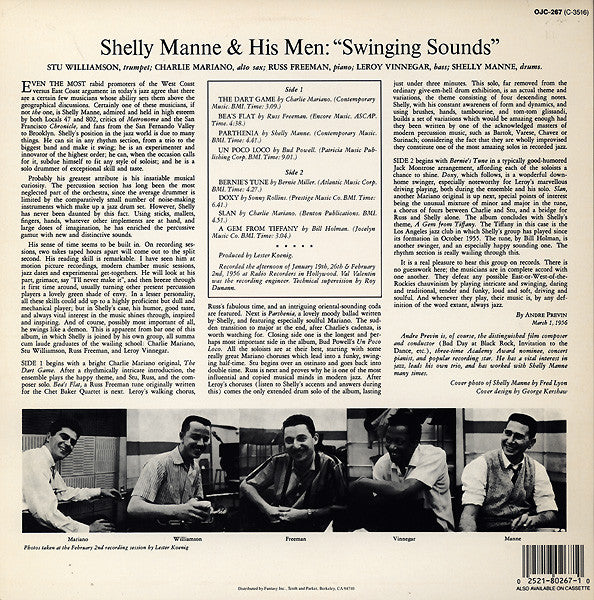 Shelly Manne & His Men ~ Vol. 4: Swinging Sounds (Vinyl) - Djungel & Jazz