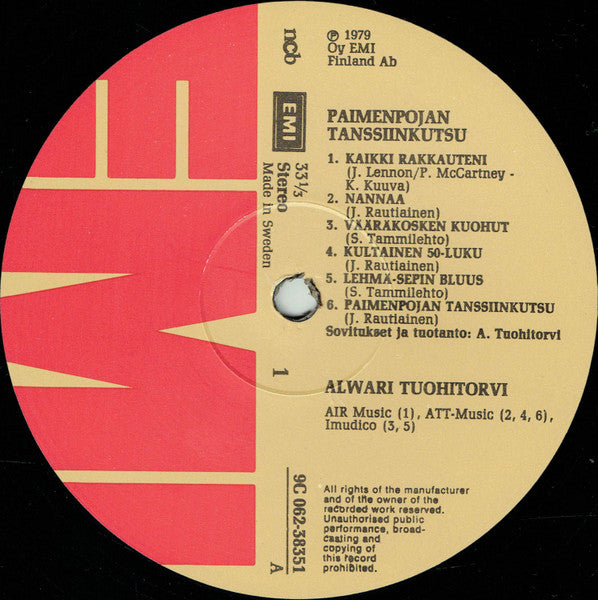 Alwari Tuohitorvi ~ Paimenpojan Tanssiinkutsu (Vinyl) - Djungel & Jazz
