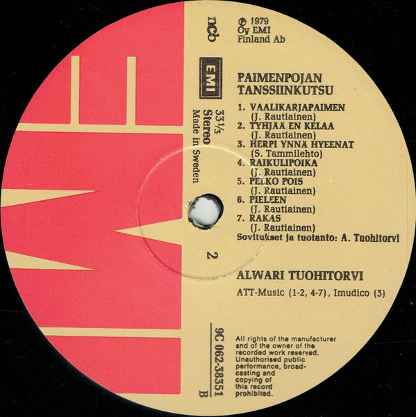 Alwari Tuohitorvi ~ Paimenpojan Tanssiinkutsu (Vinyl) - Djungel & Jazz