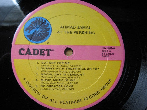 Ahmad Jamal Trio ~ Ahmad Jamal At The Pershing But Not For Me (Vinyl) - Djungel & Jazz