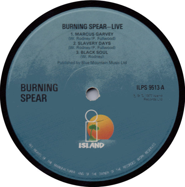 Burning Spear : Live (LP, Album)