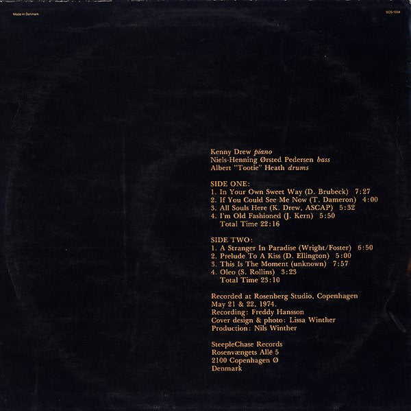 Kenny Drew Trio ~ If You Could See Me Now (Vinyl) - Djungel & Jazz