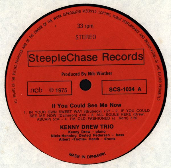 Kenny Drew Trio ~ If You Could See Me Now (Vinyl) - Djungel & Jazz