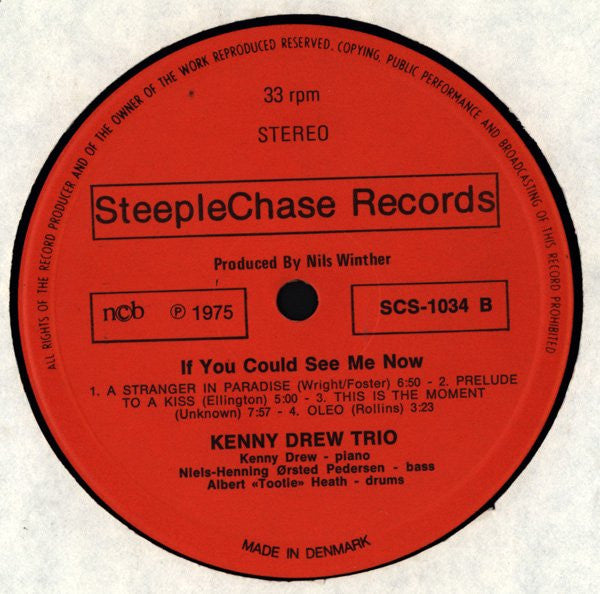 Kenny Drew Trio ~ If You Could See Me Now (Vinyl) - Djungel & Jazz