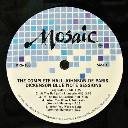 Edmond Hall / James P. Johnson / Sidney De Paris / Vic Dickenson ~ The Complete Edmond Hall / James P. Johnson / Sidney De Paris / Vic Dickenson Blue Note Sessions (Vinyl) - Djungel & Jazz