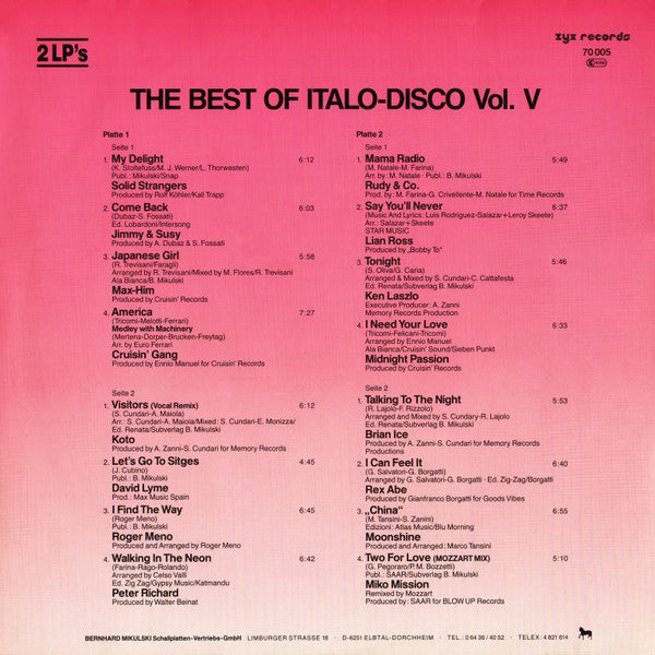 Various ~ The Best Of Italo-Disco Vol. 5 (Vinyl) - Djungel & Jazz