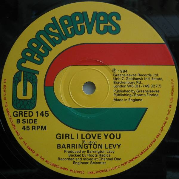 Barrington Levy : Pon Your Toe (12")