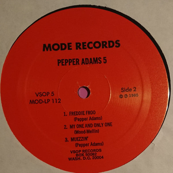 Pepper Adams Quintet ~ Pepper Adams Quintet (Vinyl) - Djungel & Jazz