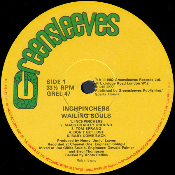 Wailing Souls : Inchpinchers (LP, Album)