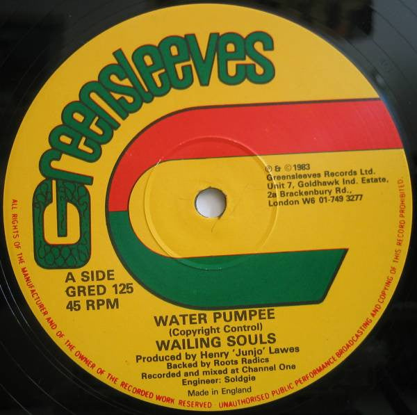 Wailing Souls ~ Water Pumpee / Shall Up (Vinyl) - Djungel & Jazz