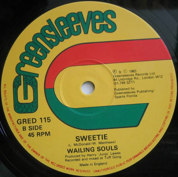Wailing Souls ~ Bounce Back / Sweetie (Vinyl) - Djungel & Jazz