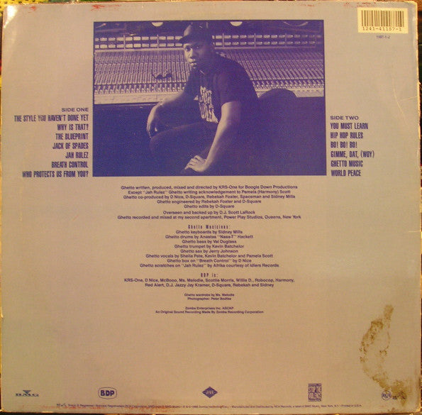 Boogie Down Productions ~ Ghetto Music: The Blueprint Of Hip Hop (Vinyl) - Djungel & Jazz