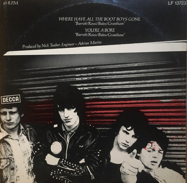 Slaughter And The Dogs ~ Where Have All The Boot Boys Gone? / You're A Bore (Vinyl) - Djungel & Jazz