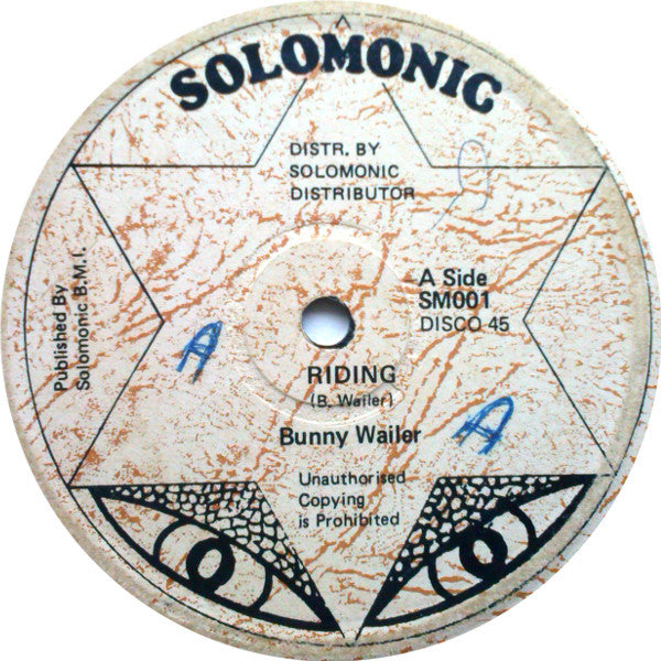 Bunny Wailer : Riding (12", bro)