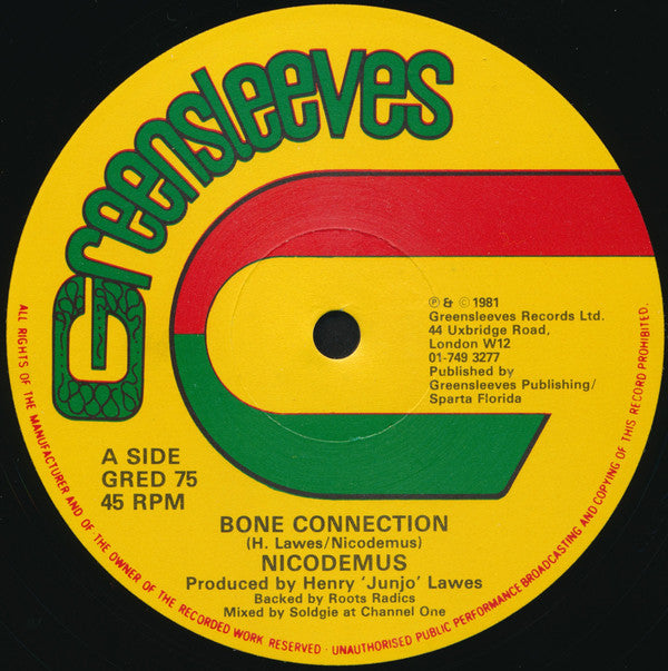 Nicodemus / Leroy Smart ~ Bone Connection / All Of My Love (Vinyl) - Djungel & Jazz
