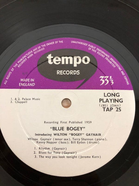 Wilton Gaynair ~ Blue Bogey (Vinyl) - Djungel & Jazz