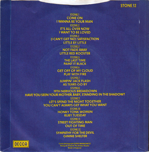 The Rolling Stones ~ Sympathy For The Devil / Gimme Shelter (Vinyl) - Djungel & Jazz