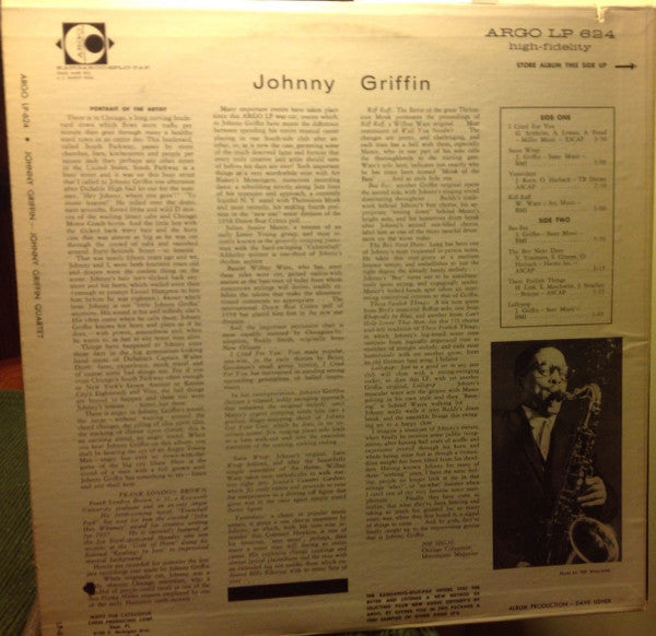 The Johnny Griffin Quartet ~ Johnny Griffin (Vinyl) - Djungel & Jazz