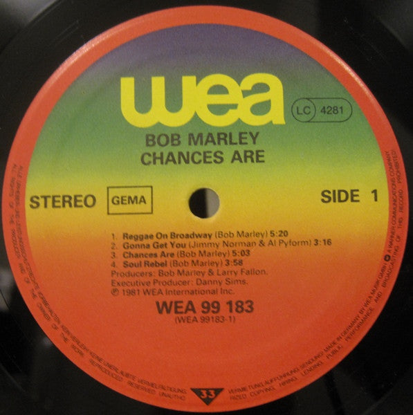 Bob Marley : Chances Are (LP, Album)