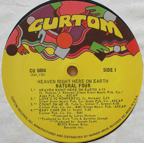 The Natural Four ~ Heaven Right Here On Earth (Vinyl) - Djungel & Jazz