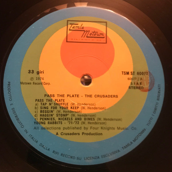 The Crusaders : Pass The Plate (LP)