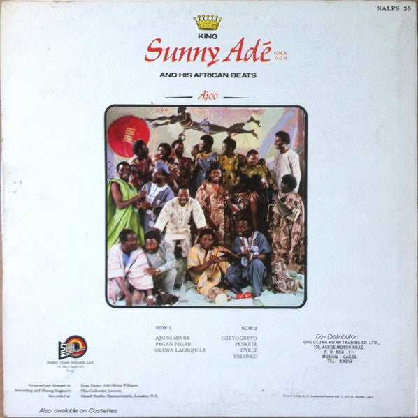King Sunny Adé (G.M.A.-G.O.H.) And His African Beats ~ Ajoo (Vinyl) - Djungel & Jazz