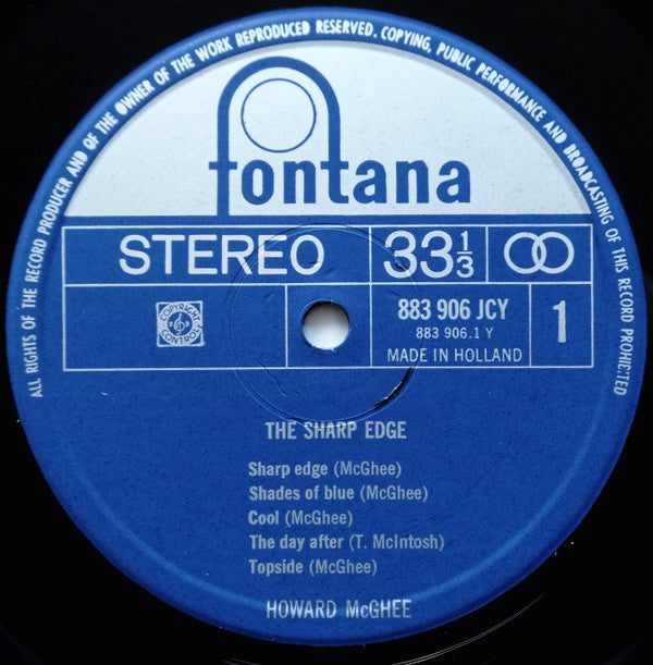 Howard McGhee ~ The Sharp Edge (Vinyl) - Djungel & Jazz